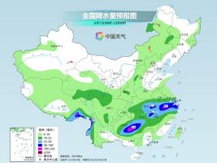 长江中下游今天仍为降雨核心区 华南天气闷热多地体感或超40℃